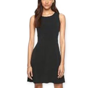 Apt.9 Black Ribbed A-line Midi Dress sz L